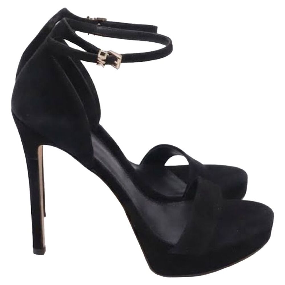 Michael Kors Jordyn Platform Heels in Black Suede
